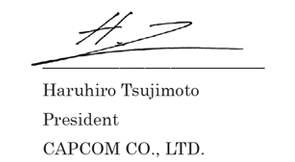 Haruhiro Tsujimoto, President, Capcom, Co. Ltd.
